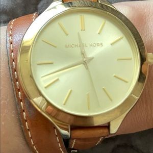 Chic double wrap Michael Kors watch!